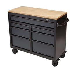 BUNKER&#174; Workbench Roller Tool Cabinet, 7 Drawer, 41"", Grey