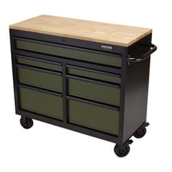 BUNKER&#174; Workbench Roller Tool Cabinet, 7 Drawer, 41"", Green
