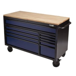 BUNKER&#174; Workbench Roller Tool Cabinet, 10 Drawer, 56"", Blue