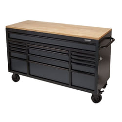 BUNKER&#174; Workbench Roller Tool Cabinet, 15 Drawer, 61"", Grey