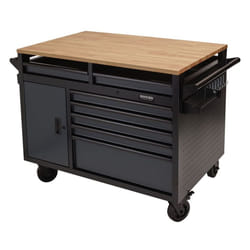 BUNKER&#174; Multi-Functional Workbench Roller Tool Cabinet, 14 Drawer, 48"", Grey