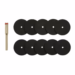 Draper 10PC CUTTING WHEELS & HOLDER 08957 Cutting Wheels and Holder for D20 Engraver/Grinder (10 Piece)