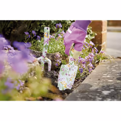 08993 Garden Tool Set with Floral Pattern (4 Piece), Heavy Duty, Purple - Additional view 4