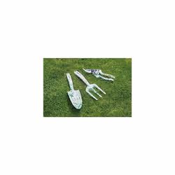 08994 Garden Tool Set with Floral Pattern (3 Piece), Heavy Duty, Green