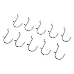 Draper J-HOOK PACK OF 10 10218 Metal J-Hooks for Back Panel/Pegboard (Pack of 10)