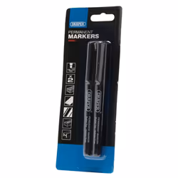 Marker Pens, Black (Pack of 2)