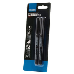 Marker Pens, Black (Pack of 2)