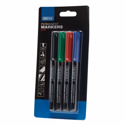 Marker Pens, Multicoloured (Pack of 4)