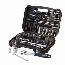 Draper HI-TORQ® Metric Socket Set, 1/4"" & 1/2"" Sq. Dr. (83 Piece)