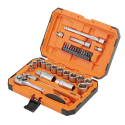 Draper 1/4&3/8 SOCKET SET 34PC 22110 22110 HI-TORQÃ 6 Point Socket Set, 1/2" (24 Piece)
