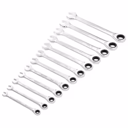Draper 12PC RATCHETING SPANNER SET 27689 27689 HI-TORQÃ Metric Ratchet Combination Spanner Set (12 Piece)