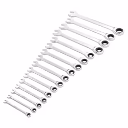 Draper 16PC RATCHETING SPANNER SET 27690 27690 HI-TORQÃ Metric Ratchet Combination Spanner Set (16 Piece)