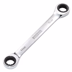 Draper 14X15 RATCHET RING SPANNER 27738 27738 HI-TORQÃ Metric Double Ratchet Ring Spanner