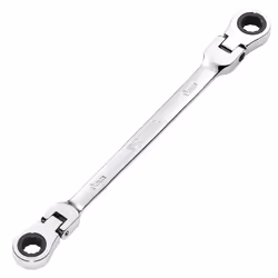 Draper 8X9 FLEX RATCHET RING SPANNER 27744 27744 HI-TORQÃ Metric Flexible Head Double Ring Ratchet Spanner