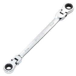 Draper 8X9 FLEX RATCHET RING SPANNER 27744 27744 HI-TORQÃ Metric Flexible Head Double Ring Ratchet Spanner