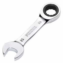 Draper 15MM STUBBY RATCHETING SPANNER 27909 27909 HI-TORQÃ Metric Stubby Ratchet Combination Spanner