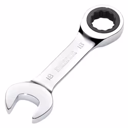 Draper 18MM STUBBY RATCHETING SPANNER 27915 27915 HI-TORQÃ Metric Stubby Ratchet Combination Spanner
