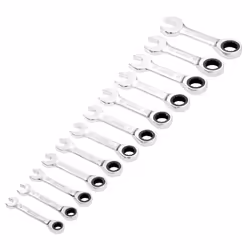 Draper HI-TORQ&#174; Metric Stubby Ratchet Combination Spanner Set (12 Piece)