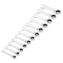Draper HI-TORQ&#174; Metric Stubby Ratchet Combination Spanner Set (12 Piece)
