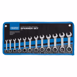 Draper HI-TORQ&#174; Metric Stubby Ratchet Combination Spanner Set (12 Piece)