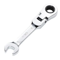 Draper 8MM STUBBY FLEX RACT. SPANNER 27949 27949 HI-TORQÃ Metric Stubby Flexible Head Ratchet Combination Spanner