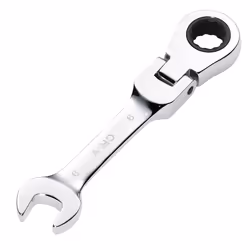 Draper 9MM STUBBY FLEX RACT. SPANNER 27964 27964 HI-TORQÃ Metric Stubby Flexible Head Ratchet Combination Spanner