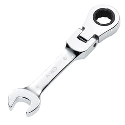Draper 9MM STUBBY FLEX RACT. SPANNER 27964 27964 HI-TORQÃ Metric Stubby Flexible Head Ratchet Combination Spanner