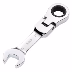 Draper 12MM STUBBY FLEX RACT. SPANNER 27968 27968 HI-TORQÃ Metric Stubby Flexible Head Ratchet Combination Spanner