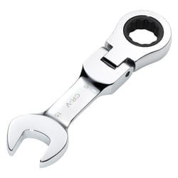 Draper 15MM STUBBY FLEX RACT. SPANNER 27973 27973 HI-TORQÃ Metric Stubby Flexible Head Ratchet Combination Spanner