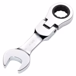 Draper 16MM STUBBY FLEX RACT. SPANNER 27974 27974 HI-TORQÃ Metric Stubby Flexible Head Ratchet Combination Spanner