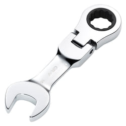Draper 16MM STUBBY FLEX RACT. SPANNER 27974 27974 HI-TORQÃ Metric Stubby Flexible Head Ratchet Combination Spanner
