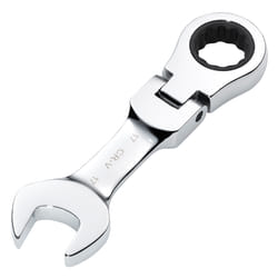 Draper 17MM STUBBY FLEX RACT. SPANNER 27977 27977 HI-TORQÃ Metric Stubby Flexible Head Ratchet Combination Spanner