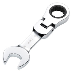 Draper 18MM STUBBY FLEX RACT. SPANNER 27979 27979 HI-TORQÃ Metric Stubby Flexible Head Ratchet Combination Spanner
