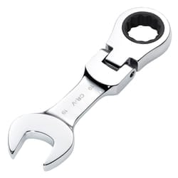 Draper 19MM STUBBY FLEX RACT. SPANNER 27981 27981 HI-TORQÃ Metric Stubby Flexible Head Ratchet Combination Spanner
