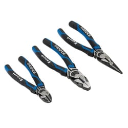 Draper 3PC.HD PLIER SET - BLUE 28033 28033 High Leverage Plier Set (3 Piece)