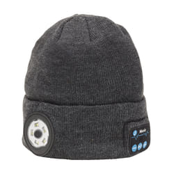 Draper BEANIE TORCH&HEADPHONES GREY 28351 28351 Smart Wireless Rechargeable Beanies with LED Head Torch