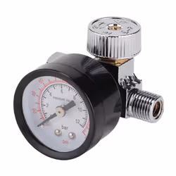 Draper ON-GUN AIR REGULATOR & GAUGE 28379 1/4" BSP On-Gun Air Regulator and Gauges