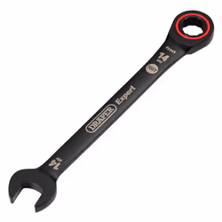 Draper 14.0MM RATCHETING SPANNER 03887 HI-TORQÃ Metric Ratchet Combination Spanners, Black