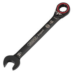 Draper 16MM REVERS. RATCHET SPANNER 03906 HI-TORQÃ Metric Reversible Ratchet Combination Spanners, Black