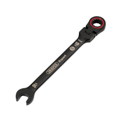 Expert HI-TORQ Metric Flexible Head Ratchet Combination Spanner Black - 10mm