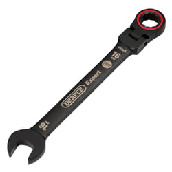 Draper 16MM FLEX HEAD RATCHET SPANNER 03923 HI-TORQÃ Metric Flexible Head Ratchet Combination Spanners, Black