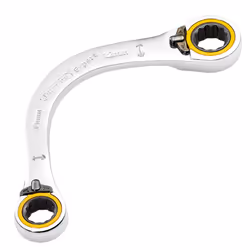 Draper 10X12MM HALF MOON RATCHET SPAN 03933 HI-TORQÃ Double Ring Ratchet Half Moon Spanners