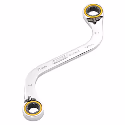 Draper 11X13MM S RATCHET SPAN 03943 HI-TORQÃ Double Ring Ratchet S-Shape Spanners