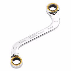 Draper 14X16MM S RATCHET SPAN 03944 HI-TORQÃ Double Ring Ratchet S-Shape Spanners
