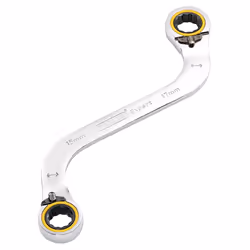 Draper 15X17MM S RATCHET SPAN 03945 HI-TORQÃ Double Ring Ratchet S-Shape Spanners
