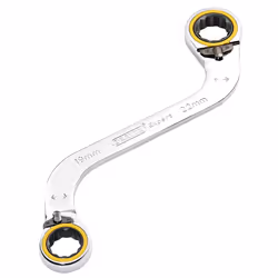 Draper 19X22MM S RATCHET SPAN 03946 HI-TORQÃ Double Ring Ratchet S-Shape Spanners