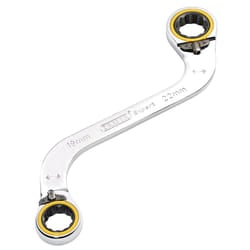Draper 19X22MM S RATCHET SPAN 03946 HI-TORQÃ Double Ring Ratchet S-Shape Spanners