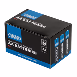 Draper AA BATTERIES - PACK OF 24 03973 Draper PowerUP Ultra Alkaline Batteries