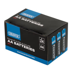 Draper AA BATTERIES - PACK OF 24 03973 Draper PowerUP Ultra Alkaline Batteries