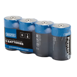 Draper D BATTERIES - PACK OF 4 03979 Draper PowerUP Ultra Alkaline Batteries